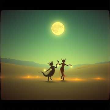 Sous la lune du désert