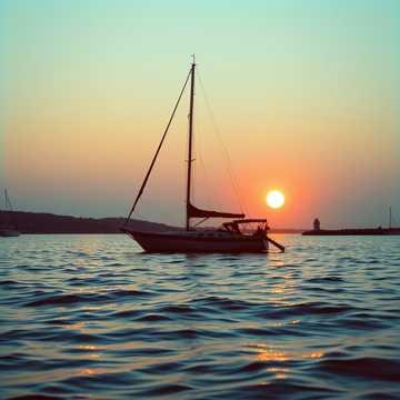 Over The Bay at Sunset