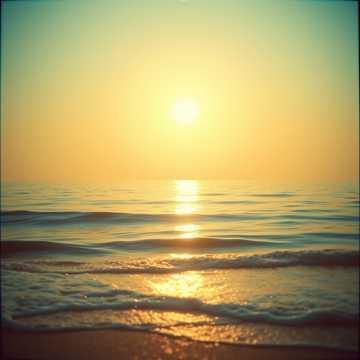 On the Shore at Sunrise